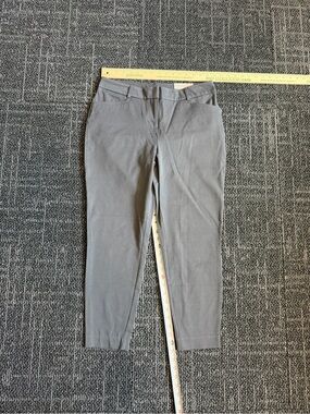 Maurices Pants Womens 11/12 Short High Rise Career Office Gray NWT